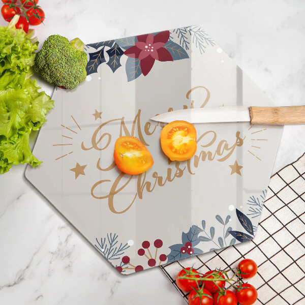Deska kuchenna Napis Merry Christmas