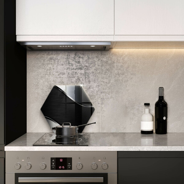 Deska szklana do kuchni Metalowa abstrakcja