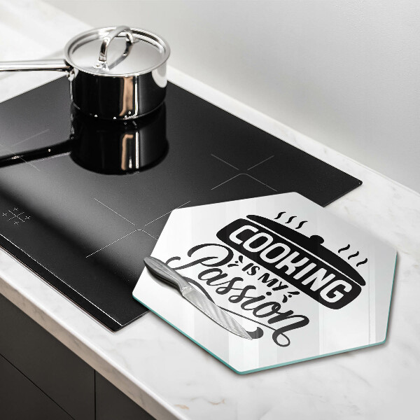 Deska szklana do kuchni Cooking is my passion