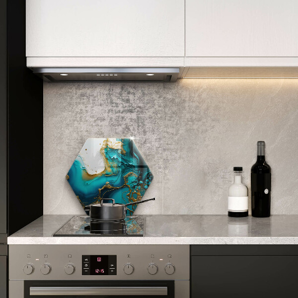 Deska kuchenna Turkusowa abstrakcja