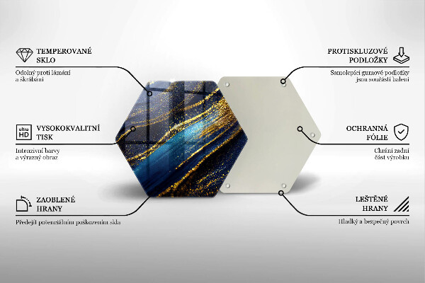 Deska kuchenna Granatowa abstrakcja