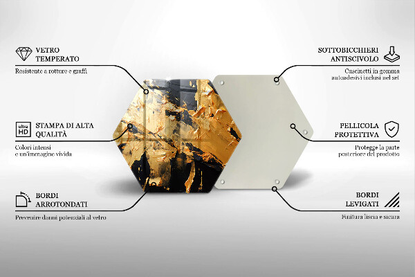 Deska kuchenna Elegancka tekstura farby
