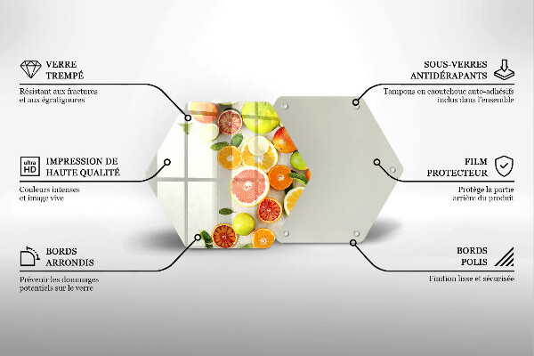 Deska kuchenna Owoce cytrusy