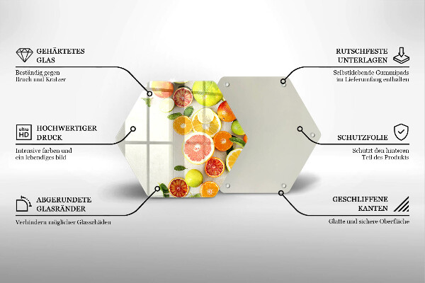 Deska kuchenna Owoce cytrusy