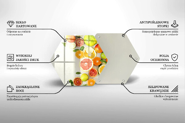 Deska kuchenna Owoce cytrusy