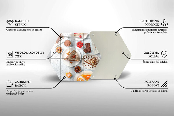 Deska kuchenna Słodkości ciasta