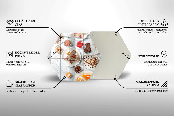 Deska kuchenna Słodkości ciasta