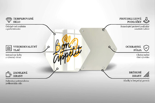 Deska kuchenna Napis Bon Appetit