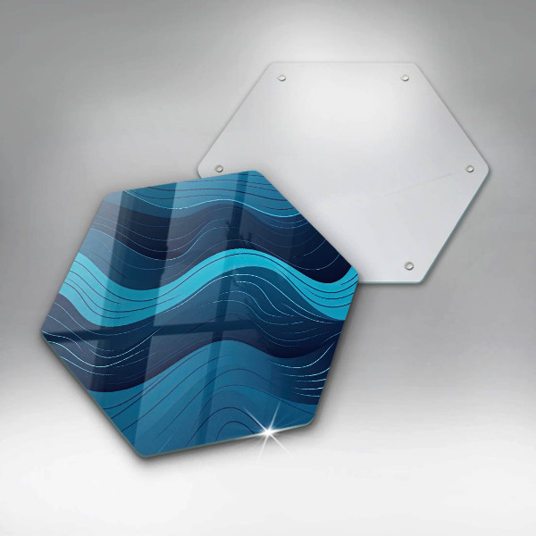 Deska kuchenna Abstrakcyjne fale