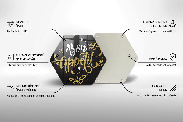 Deska kuchenna Napis Bon Appetit