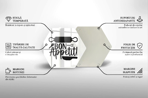 Deska kuchenna Napis Bon Appetit