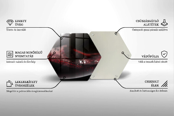 Deska kuchenna Czerwone wino kieliszek