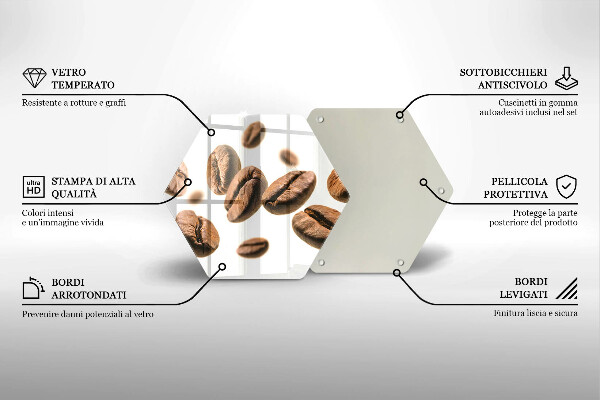Deska kuchenna Ziarna kawy