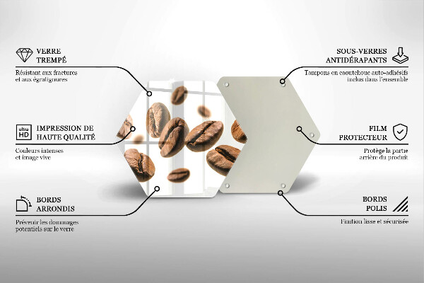 Deska kuchenna Ziarna kawy