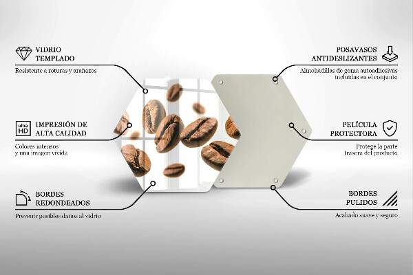 Deska kuchenna Ziarna kawy