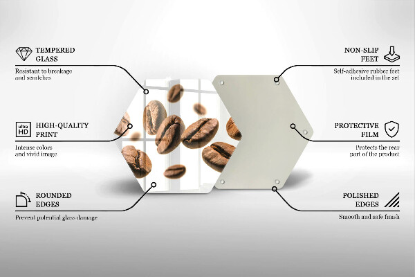 Deska kuchenna Ziarna kawy
