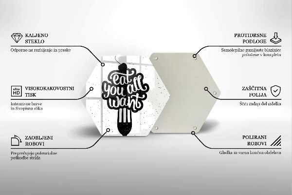 Deska kuchenna Napis Eat you all want