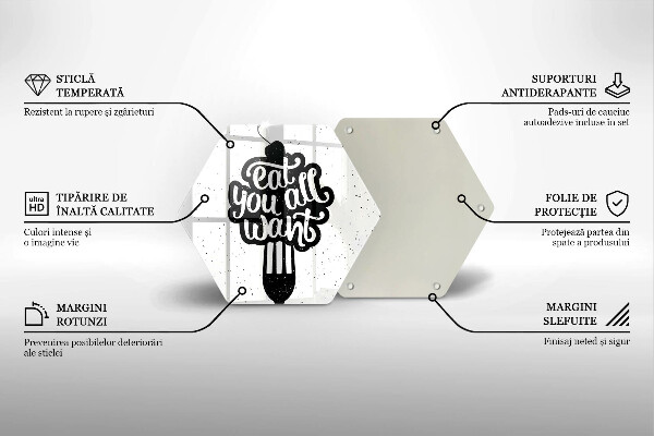 Deska kuchenna Napis Eat you all want