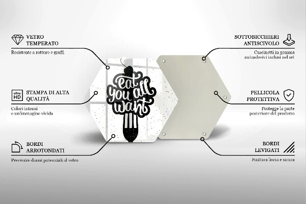 Deska kuchenna Napis Eat you all want