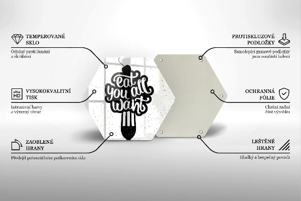 Deska kuchenna Napis Eat you all want