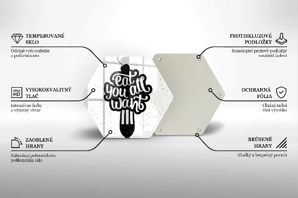 Deska kuchenna Napis Eat you all want