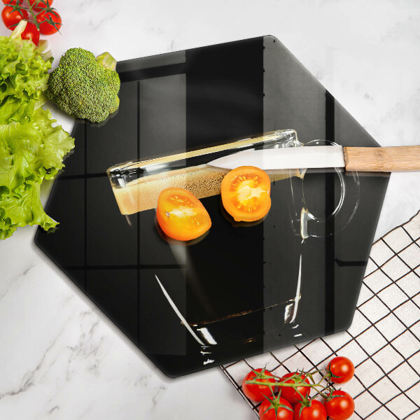 Deska kuchenna Szklanka czarnej kawy