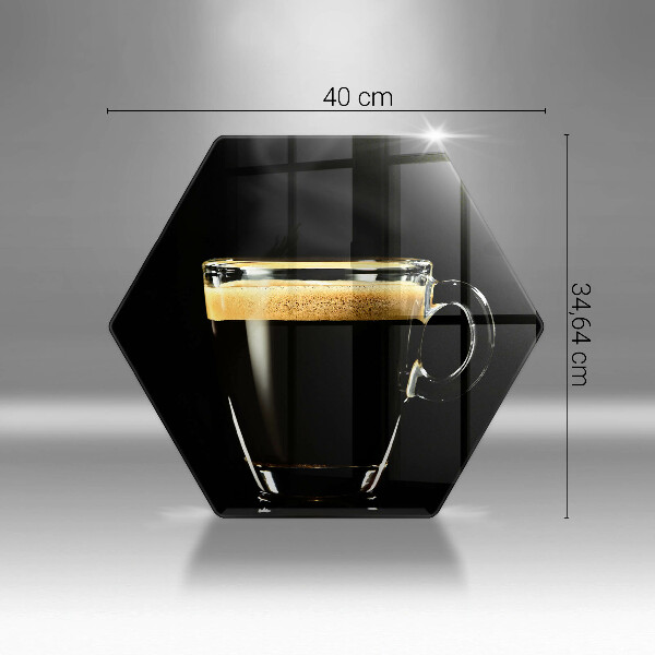 Deska kuchenna Szklanka czarnej kawy