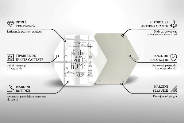 Deska szklana kuchenna Napis, sentencja