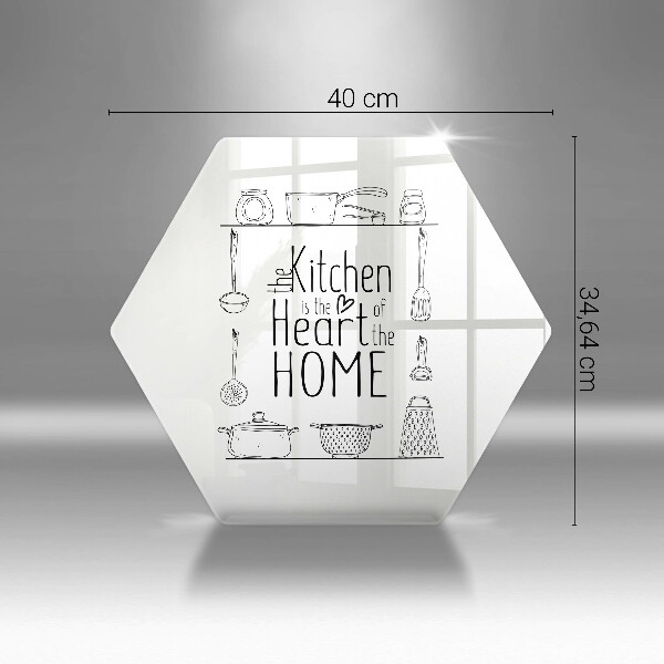 Deska szklana kuchenna Napis, sentencja