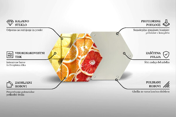 Deska szklana kuchenna Kolorowe owoce