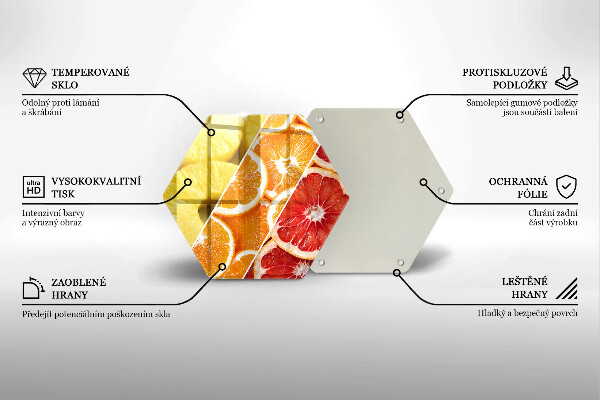 Deska szklana kuchenna Kolorowe owoce