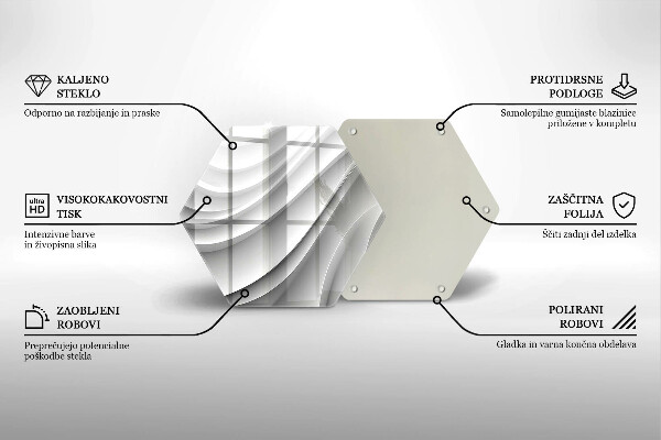 Deska szklana kuchenna Linie geometryczne