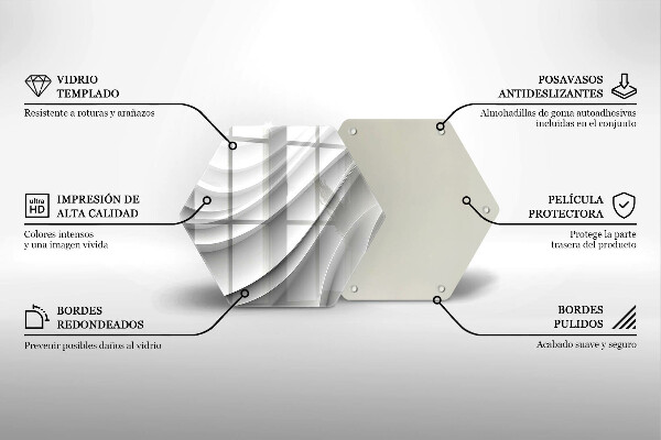 Deska szklana kuchenna Linie geometryczne