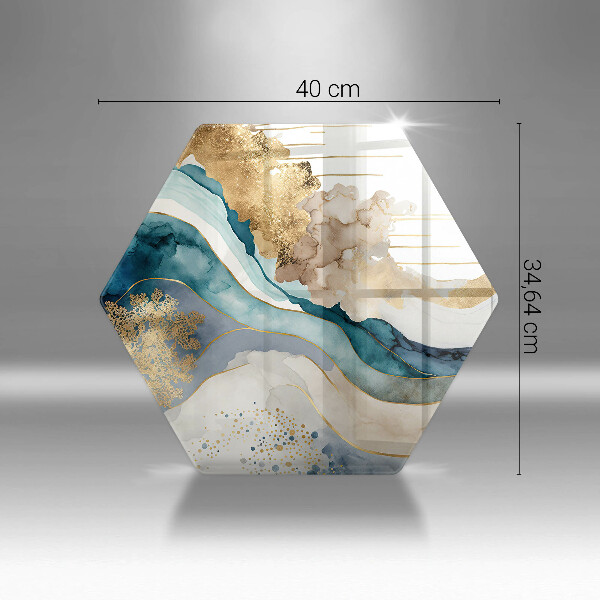 Deska szklana kuchenna Kolorowy marmur