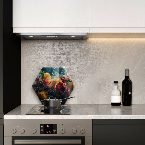 Deska szklana kuchenna Owoce w wodzie