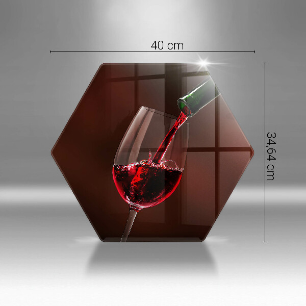 Deska szklana kuchenna Kieliszek wina