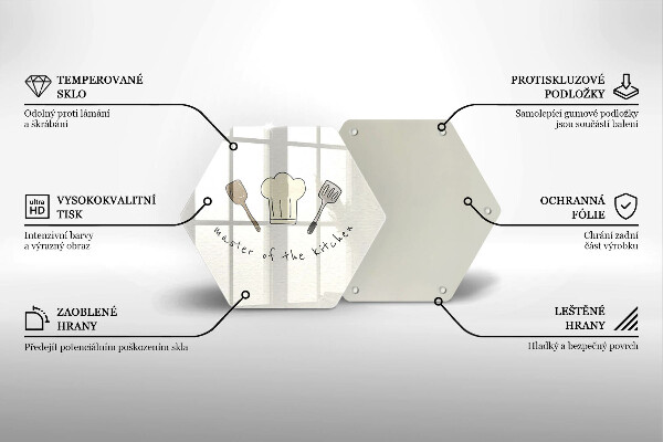 Deska szklana kuchenna Master of the Kitchen