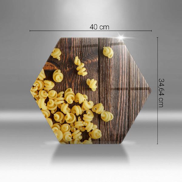 Deska szklana kuchenna Makaron na stole