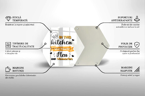 Deska szklana kuchenna In this kitchen we made mess and memories