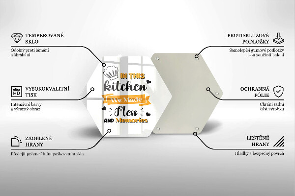 Deska szklana kuchenna In this kitchen we made mess and memories