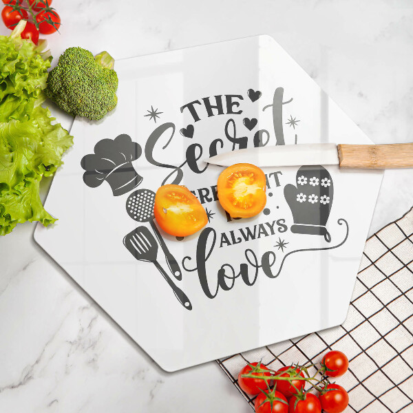 Deska szklana kuchenna Napis, sentencja