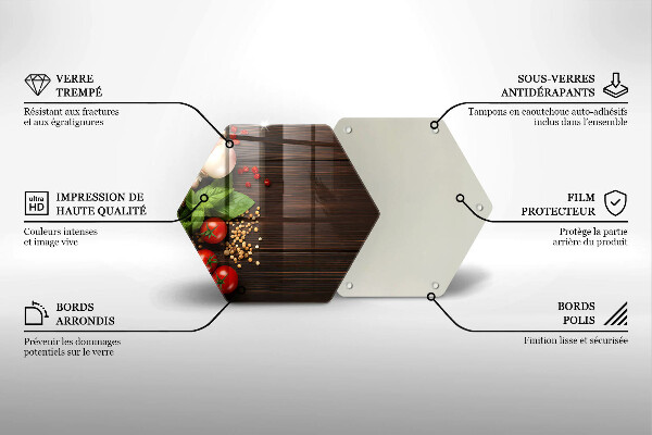 Deska szklana kuchenna Warzywa na stole