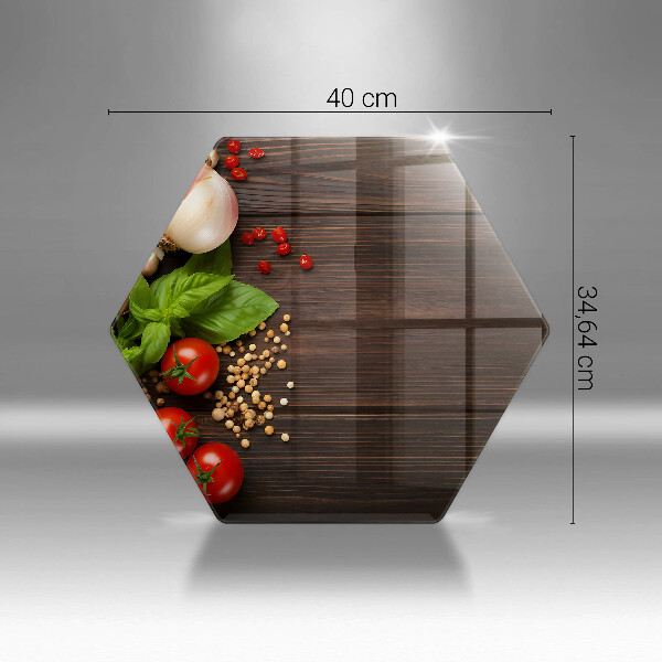 Deska szklana kuchenna Warzywa na stole