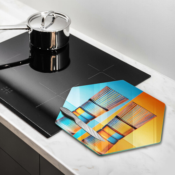 Deska szklana kuchenna Dwie szklanki wody