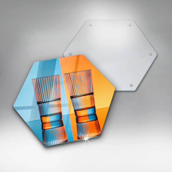 Deska szklana kuchenna Dwie szklanki wody