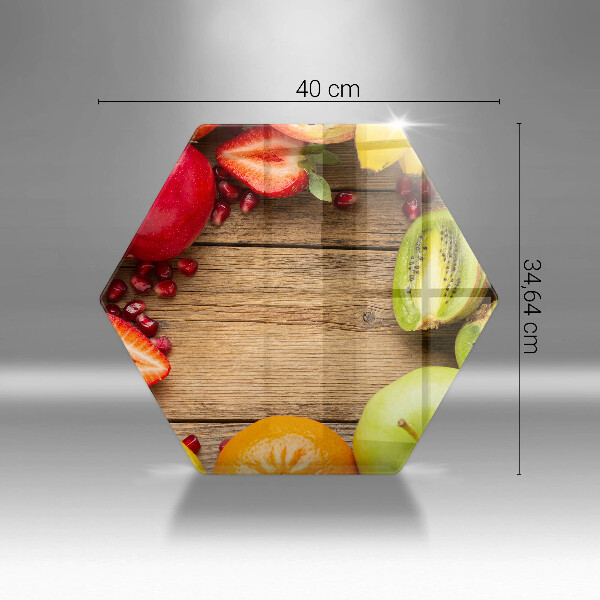 Deska szklana kuchenna Świeże owoce