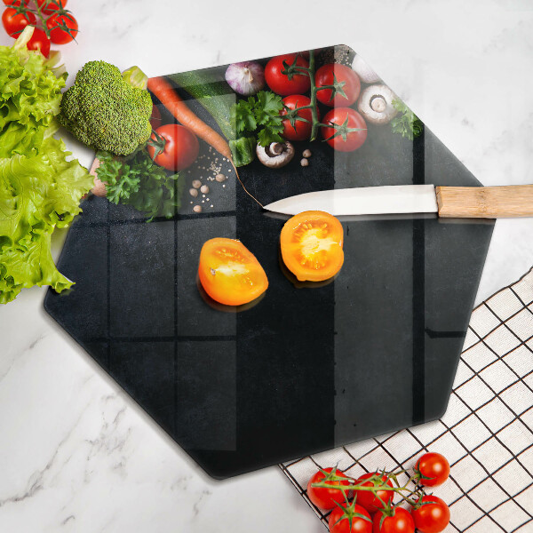 Deska szklana kuchenna Kolorowe warzywa