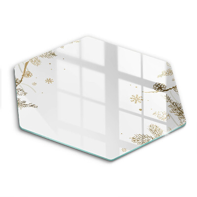 Deska szklana kuchenna Zimowe dekoracje
