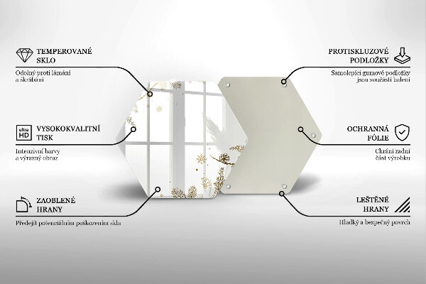 Deska szklana kuchenna Zimowe dekoracje