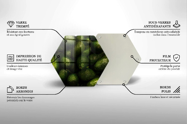 Deska kuchenna Owoce awokado